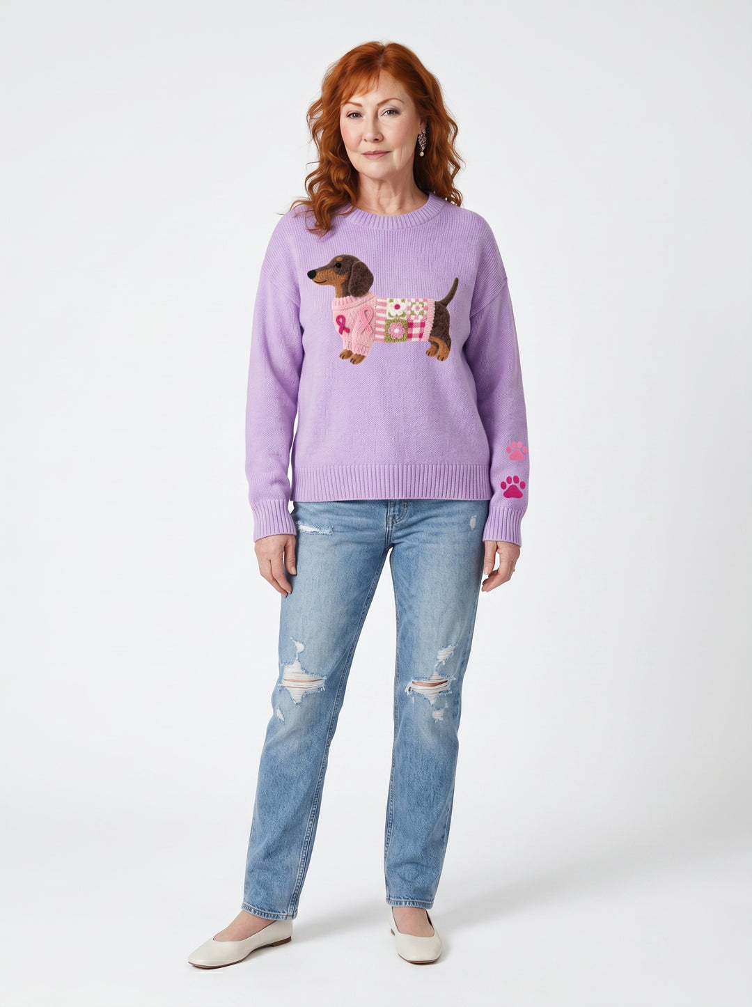 CLODAGH | SOFT KNIT DACHSHUND PULLOVER