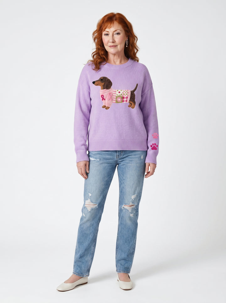 CLODAGH | SOFT KNIT DACHSHUND PULLOVER