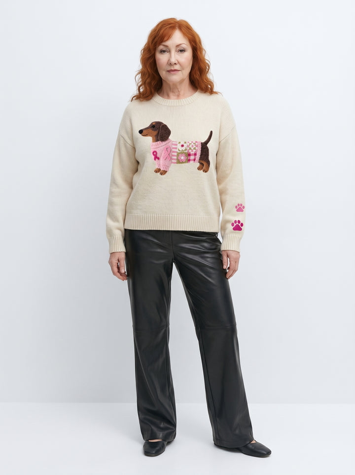 CLODAGH | SOFT KNIT DACHSHUND PULLOVER