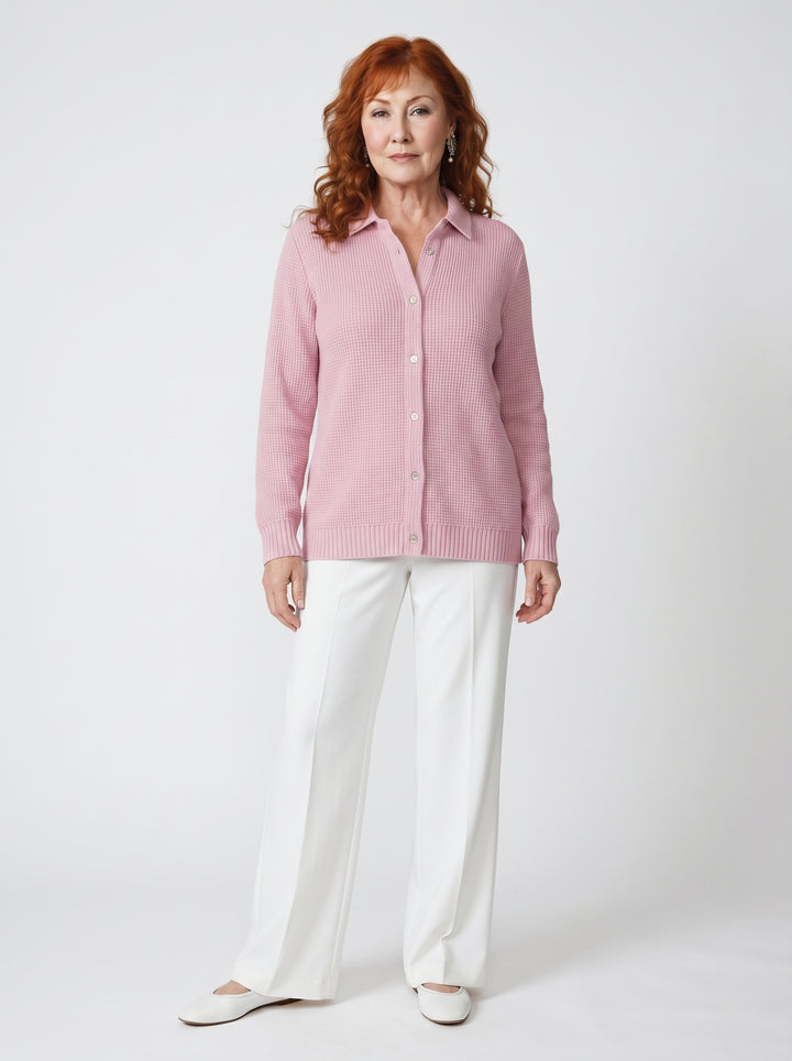 GRÁINNE | ELEGANT TEXTURED KNIT CARDIGAN