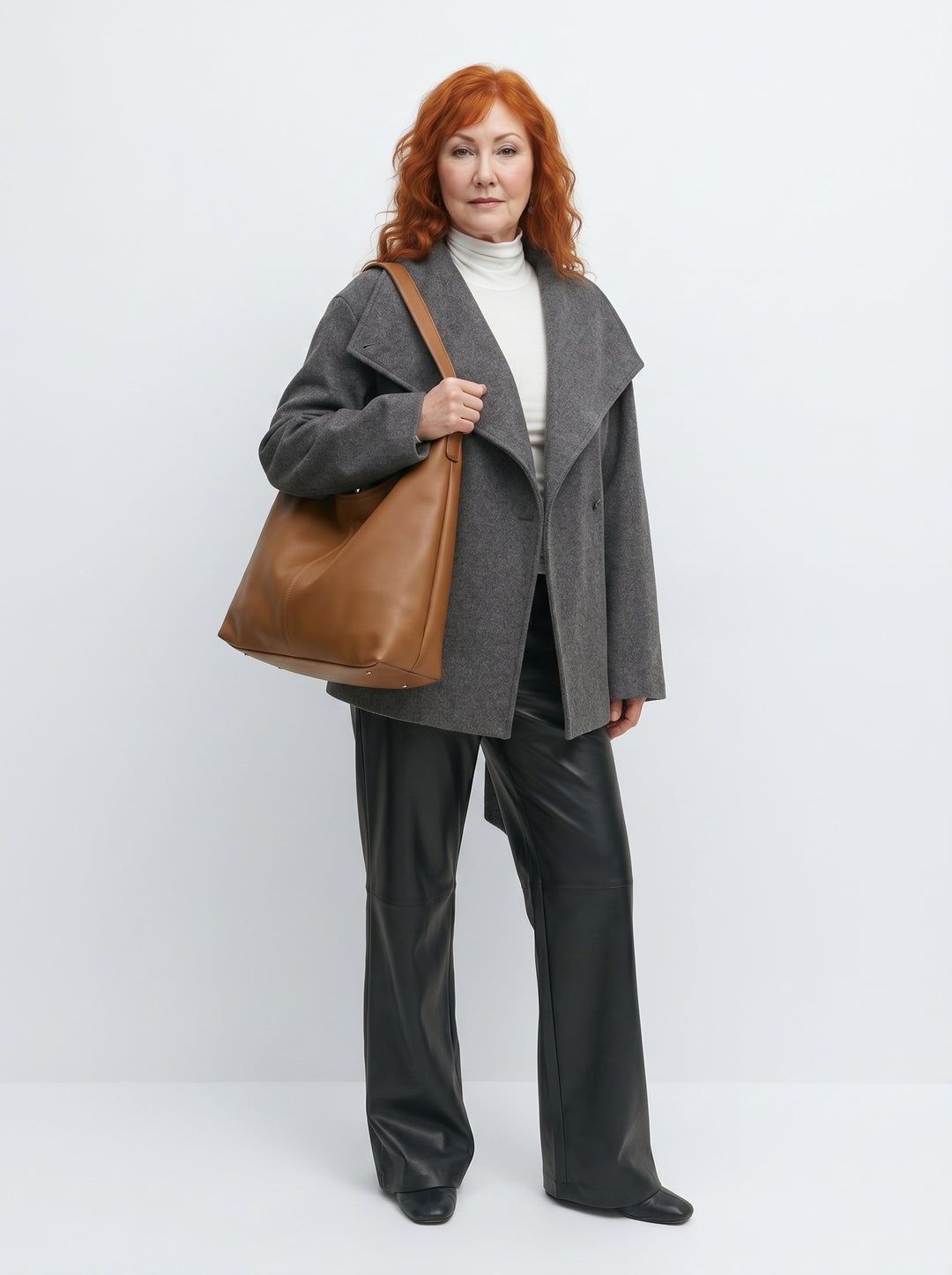 SADHBH | ELEGANT LEATHER HOBO SHOULDER BAG