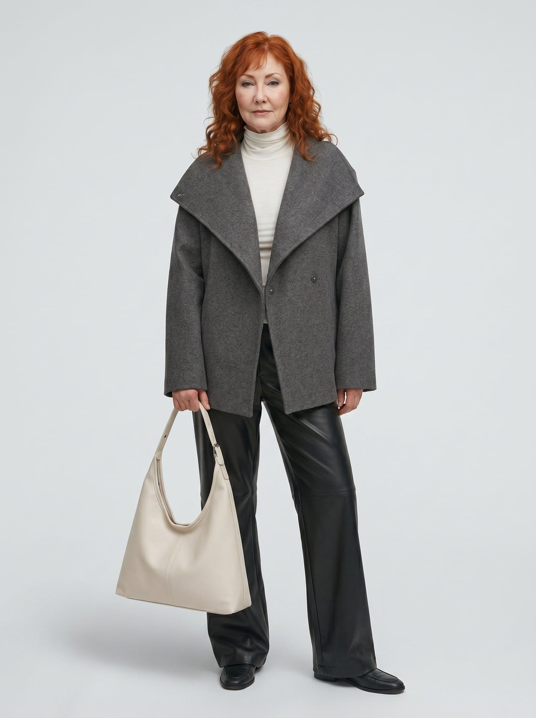 SADHBH | ELEGANT LEATHER HOBO SHOULDER BAG