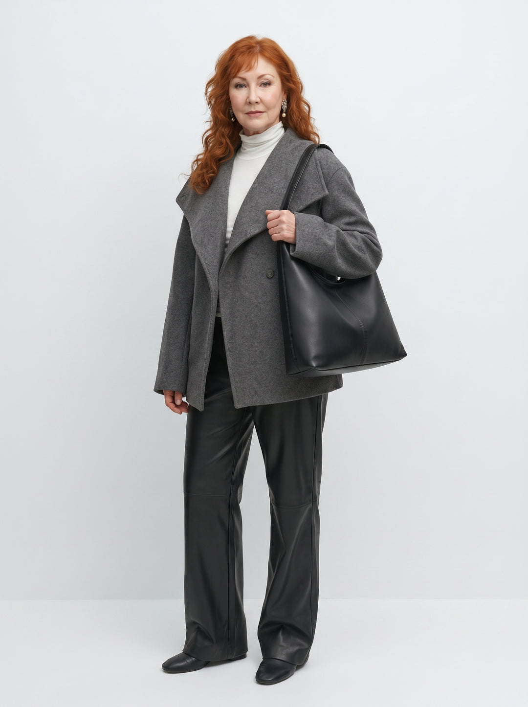 SADHBH | ELEGANT LEATHER HOBO SHOULDER BAG