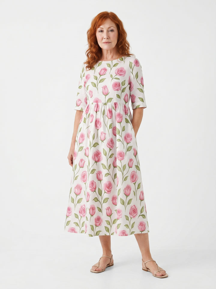 RÓISÍN | MIDI DRESS EFFORTLESS COMFORT