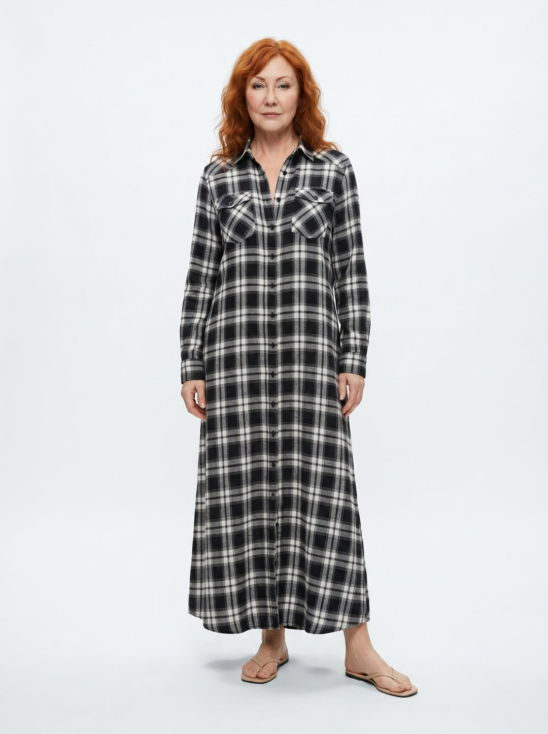 SADHBH | HERITAGE PLAID MAXI DRESS