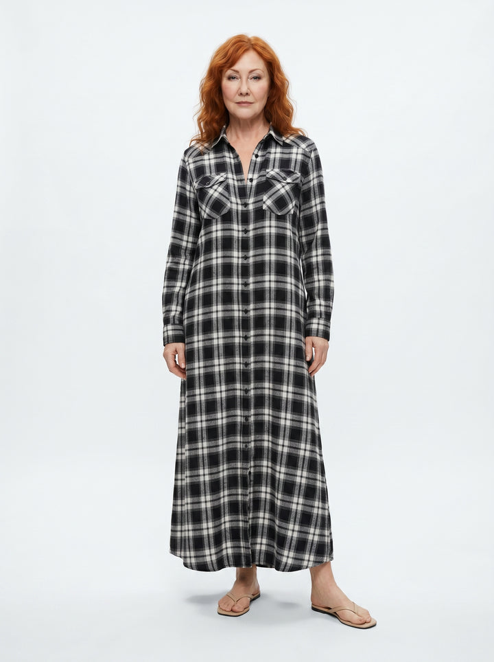 SADHBH | HERITAGE PLAID MAXI DRESS