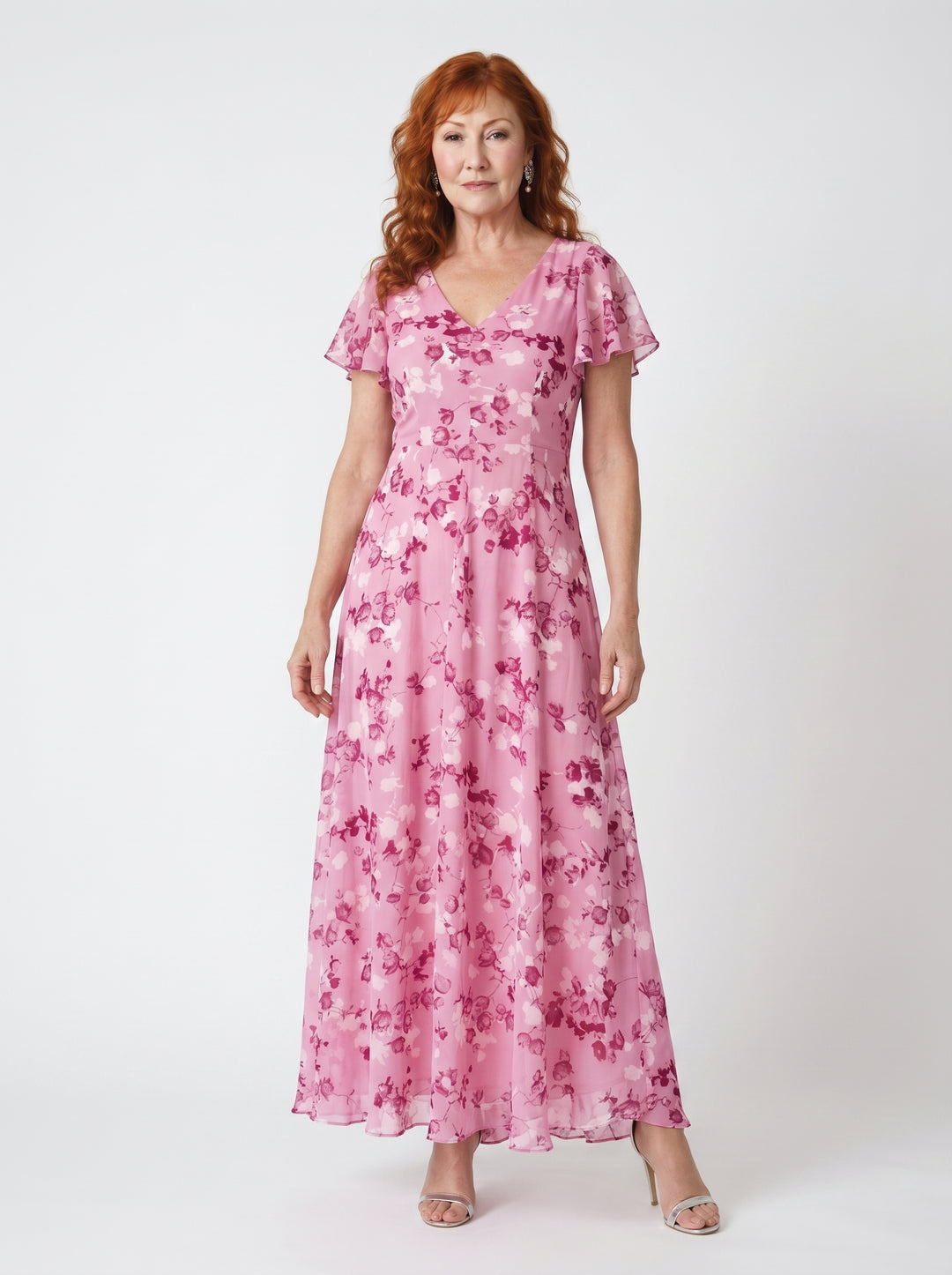 SIOBHÁNNA | LUXE FLORAL TUMMY-CONCEALING MAXI DRESS