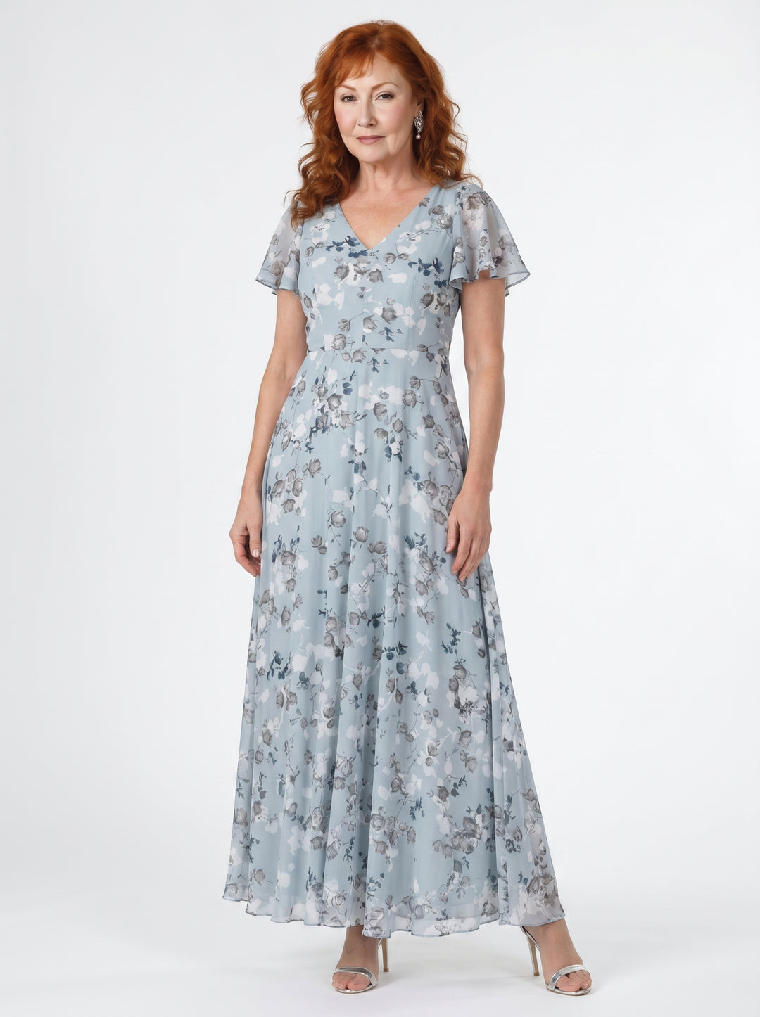 SIOBHÁNNA | LUXE FLORAL TUMMY-CONCEALING MAXI DRESS