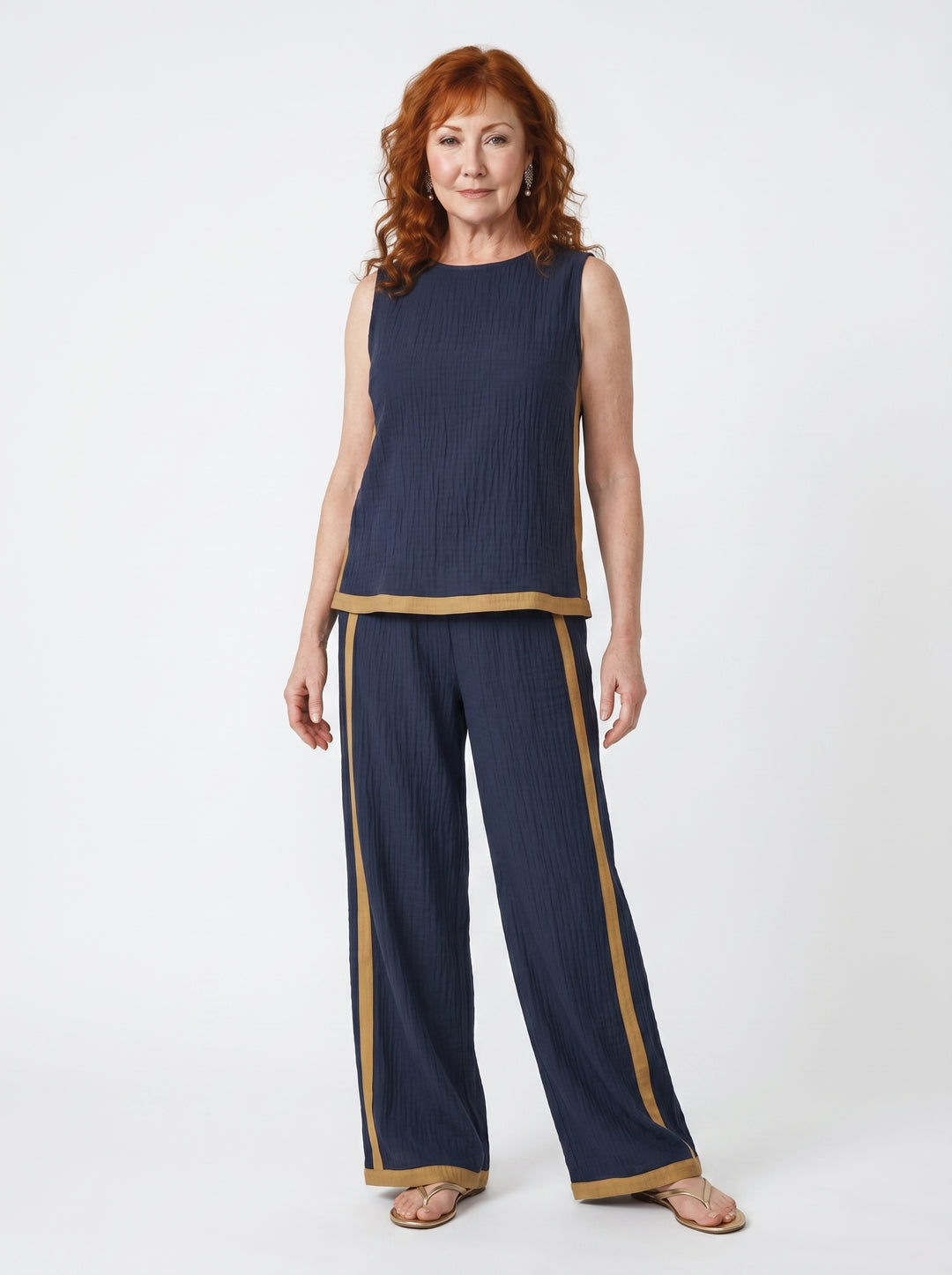 CIARA | ELEGANT FLUID TWO-PIECE PALAZZO SET