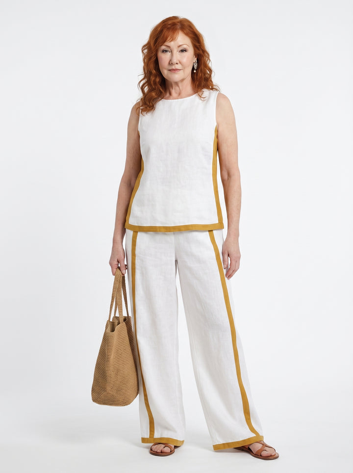 CIARA | ELEGANT FLUID TWO-PIECE PALAZZO SET