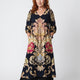 SÉIBHRA | ORNATE FLORAL MAXI DRESS