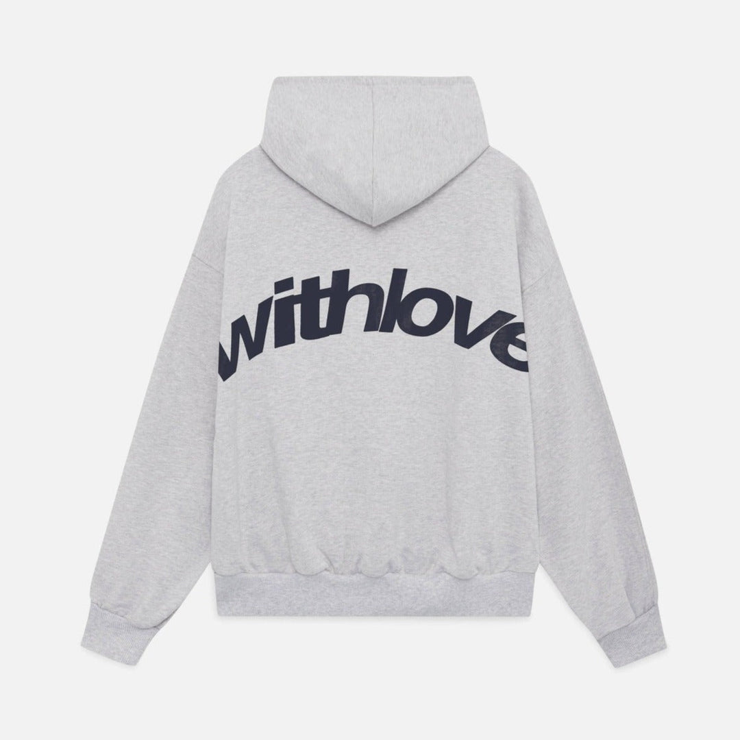 Oversize Hoodie with 'Withlove' Back Print