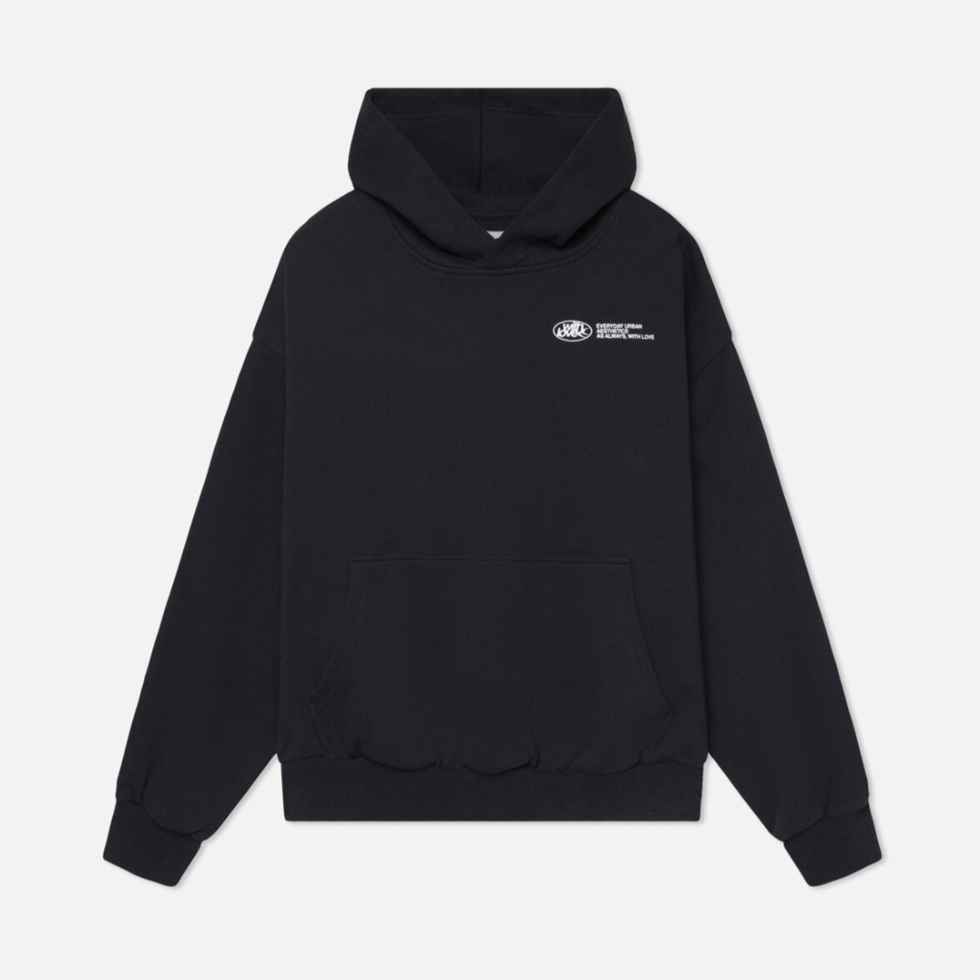 Oversize Hoodie with 'Withlove' Back Print