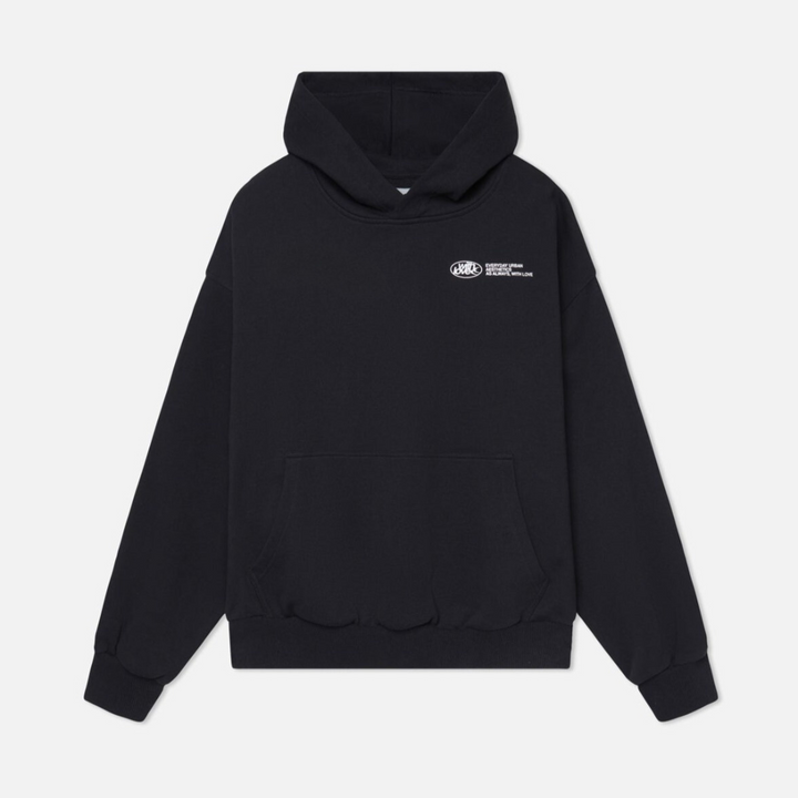 Oversize Hoodie with 'Withlove' Back Print