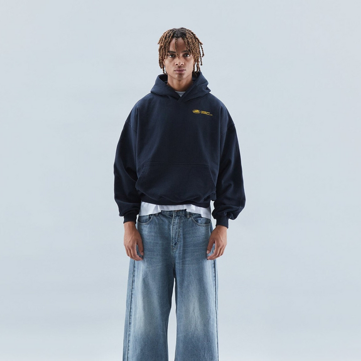 Oversize Hoodie with 'Withlove' Back Print