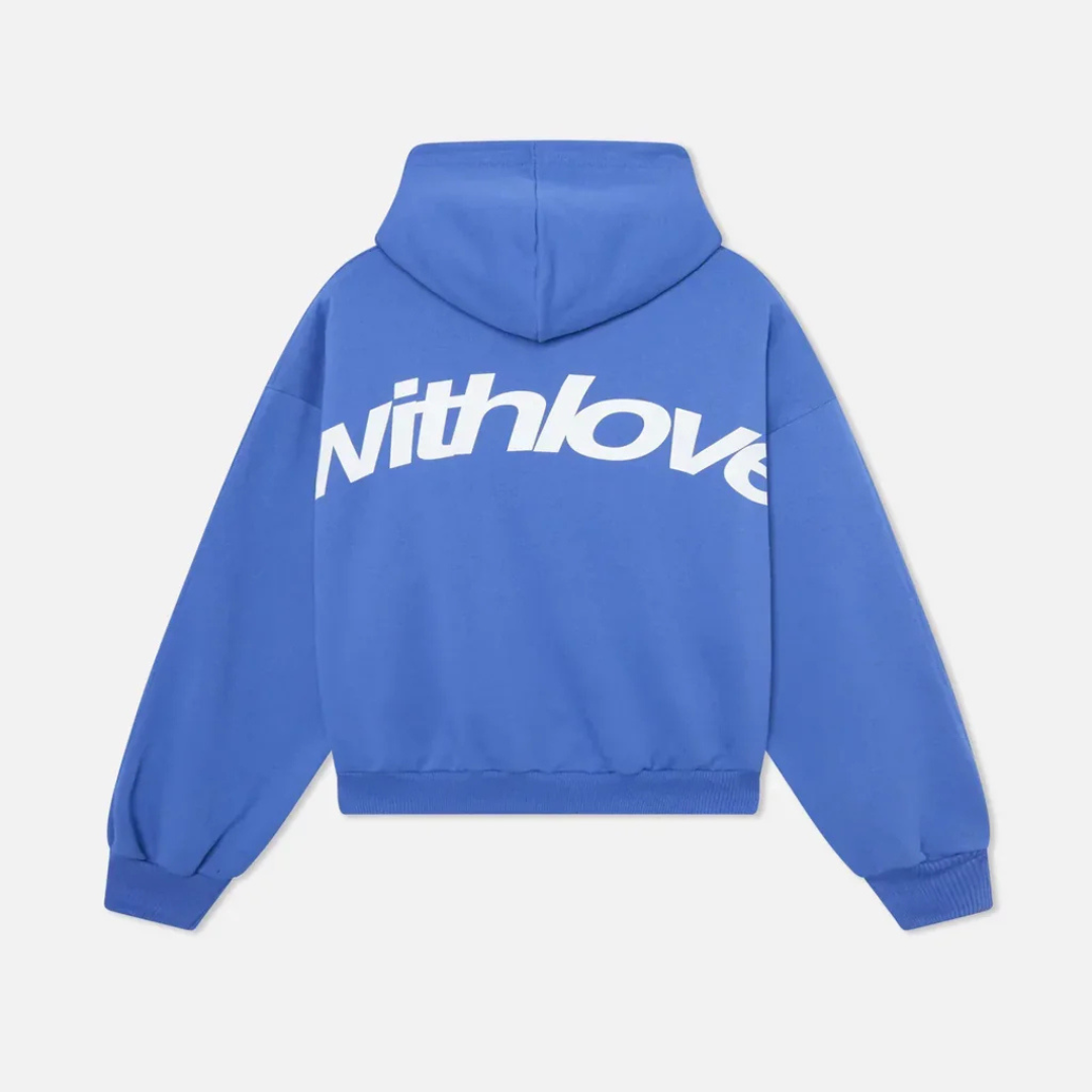 Oversize Hoodie with 'Withlove' Back Print