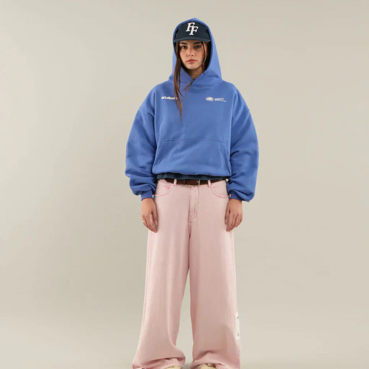 Oversize Hoodie with 'Withlove' Back Print