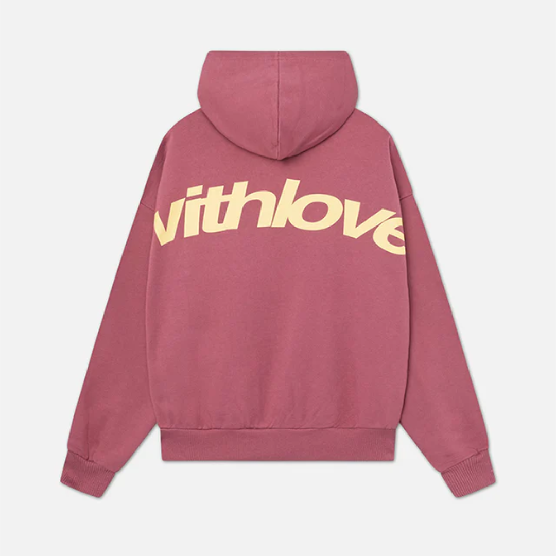 Oversize Hoodie with 'Withlove' Back Print