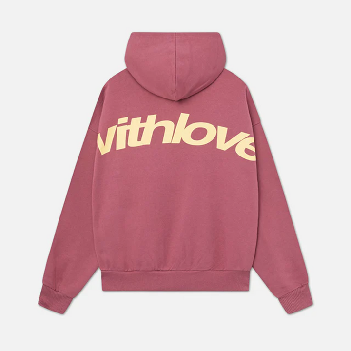 Oversize Hoodie with 'Withlove' Back Print
