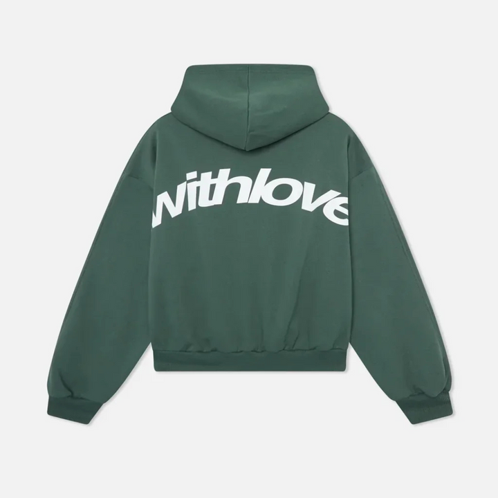 Oversize Hoodie with 'Withlove' Back Print
