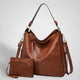Slouchy Faux Leather Hobo Bag