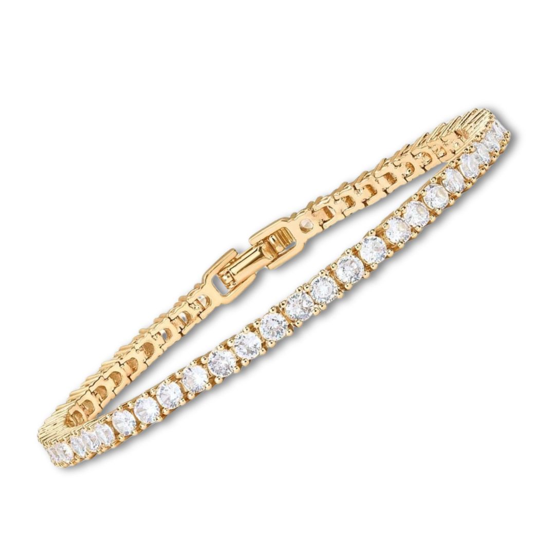 Venetia | Gold Moissanite Tennis Bracelet