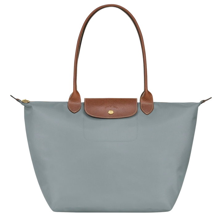 PENELOPE | STEEL FOLDABLE LEATHER-TRIMMED TOTE