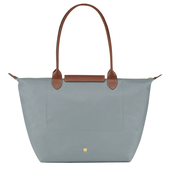 PENELOPE | STEEL FOLDABLE LEATHER-TRIMMED TOTE
