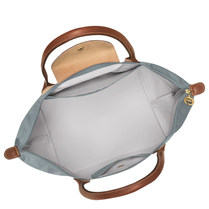 PENELOPE | STEEL FOLDABLE LEATHER-TRIMMED TOTE