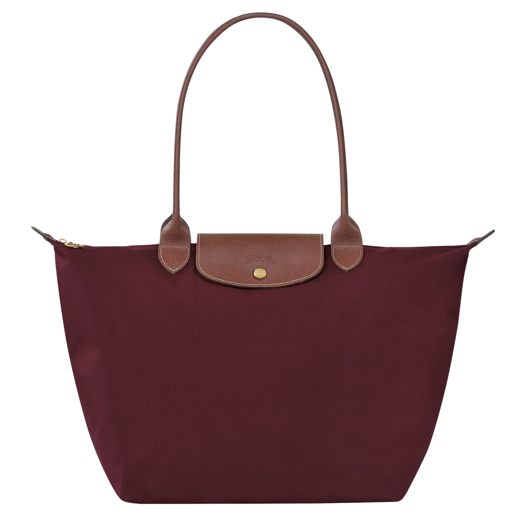 PENELOPE | LARGE LE PLIAGE TOTE IN RICH BURGUNDY