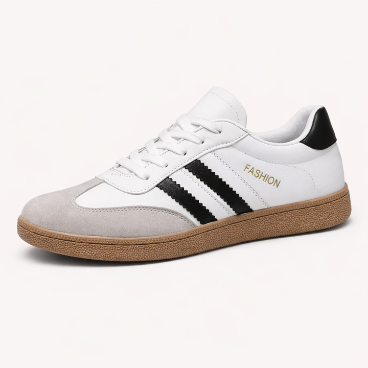 Women's Color Block Sneakers – Lace-Up Low Top Casual Trainers