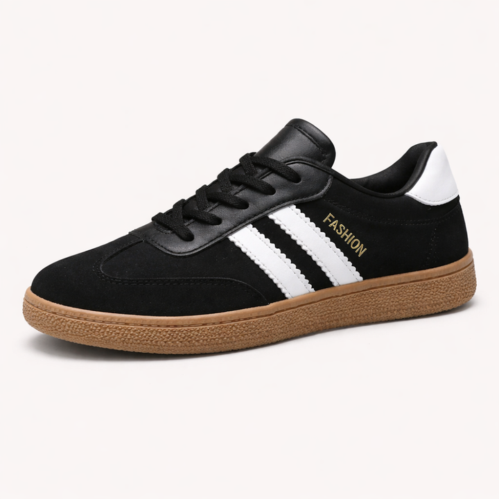 Women's Color Block Sneakers – Lace-Up Low Top Casual Trainers