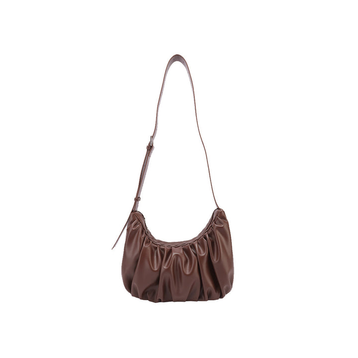 Croissant Shaped Faux Leather Sling Bag