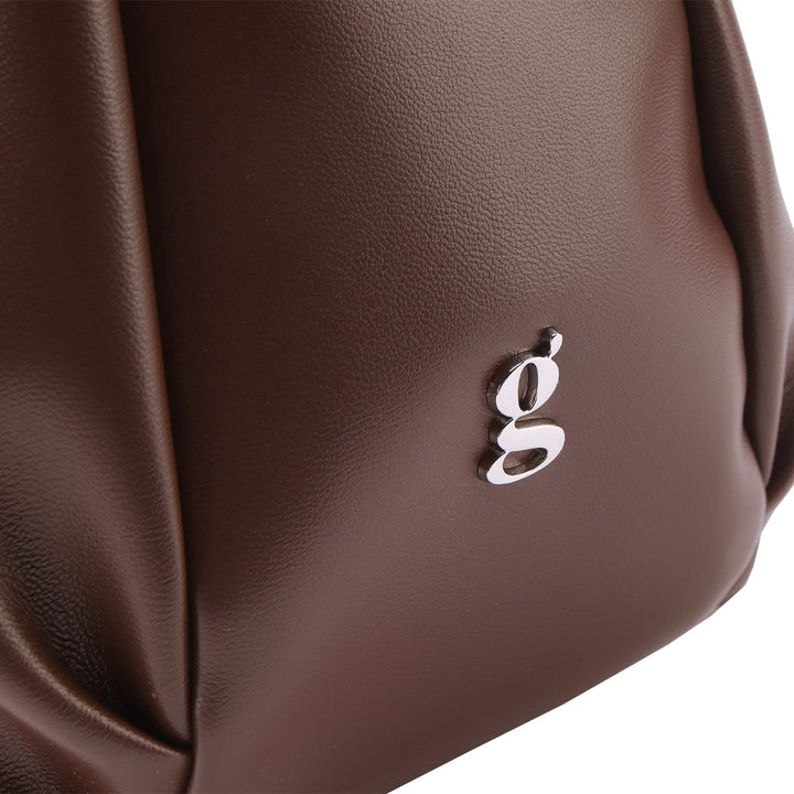 Croissant Shaped Faux Leather Sling Bag