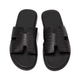 Men's Leather Slippers – Breathable Casual Slide Sandals for Home & Everyday Wear