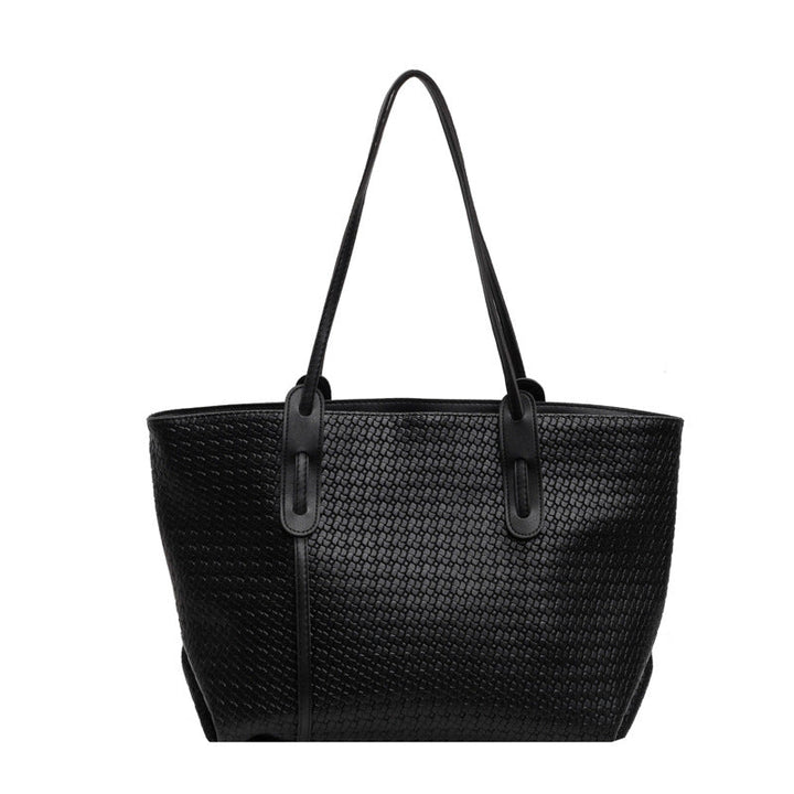 Woven Texture Slim Handle Tote