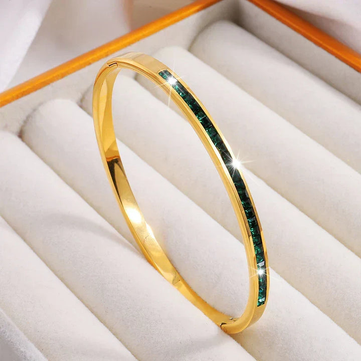 Gillian | Green and Gold Bracelet