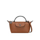 LONGCHAMP MINI LEATHER TOTE - HAZELNUT