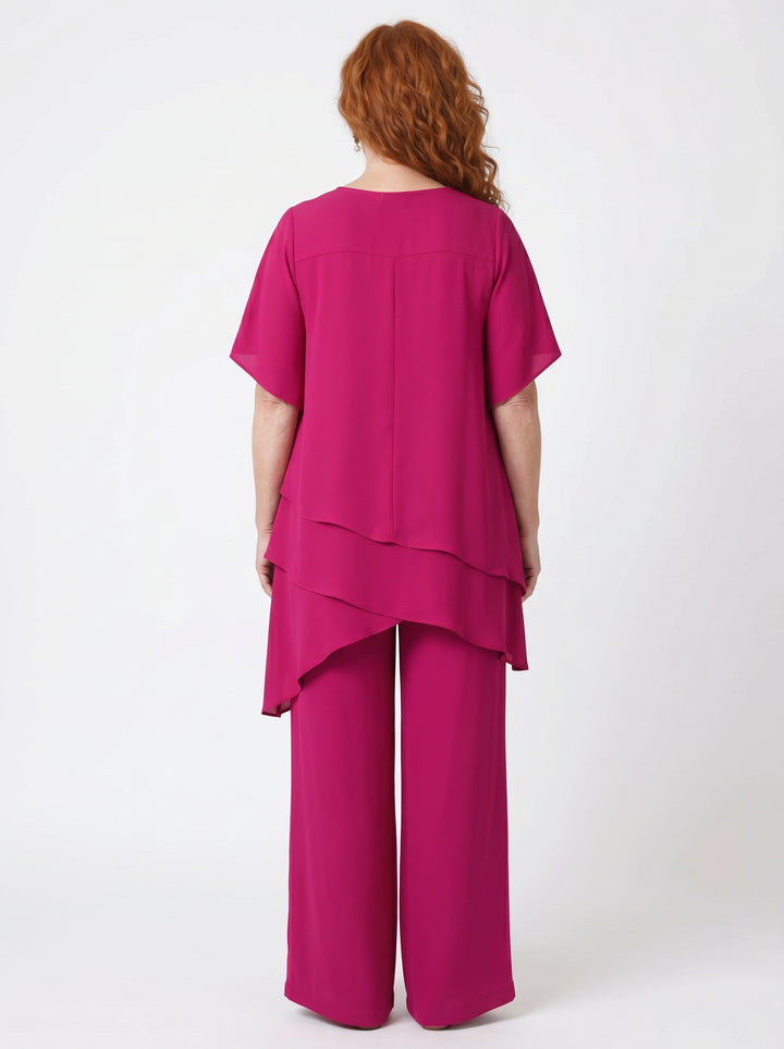 SORCHA | ELEGANT CHIFFON TOP & TROUSER SET