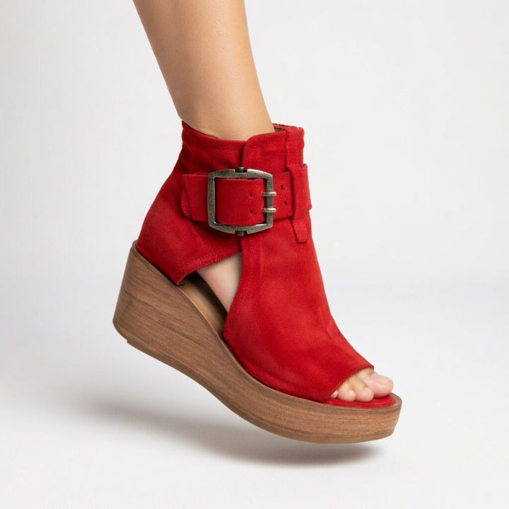 ORLAITH | MODERN OPEN WEDGE ANKLE BOOTS