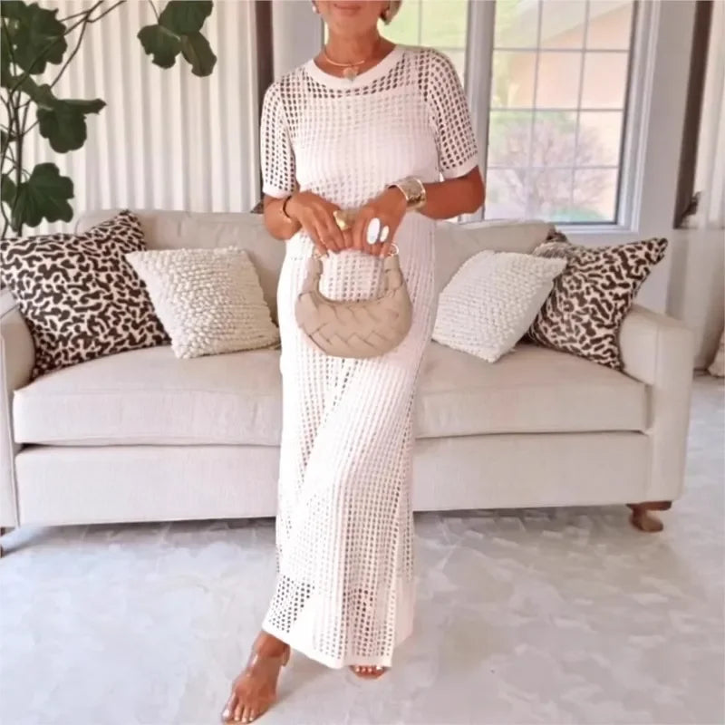 RIVIERA | SLIP DRESS & CROCHET LACE OVERLAY SET