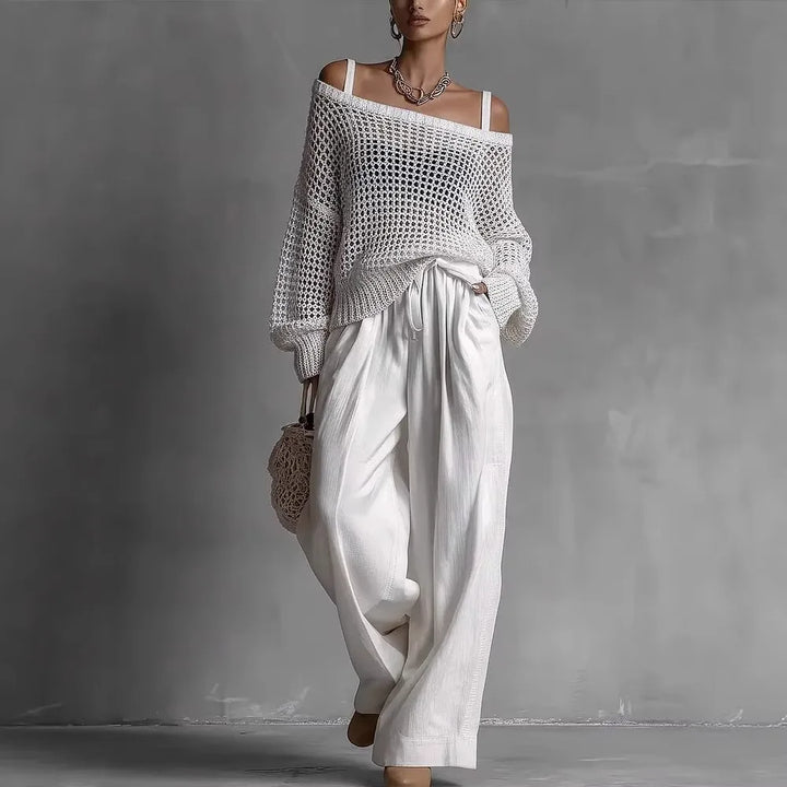 DEIRDRE | ELEGANT OFF-SHOULDER TWO-PIECE SET