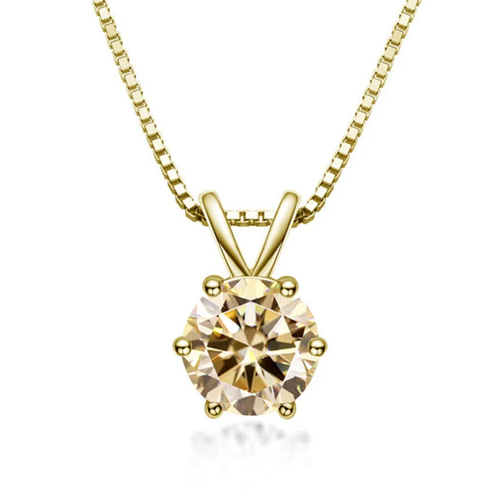 Genevieve | Moissanite Solitaire Necklace