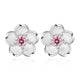Lily | Zirconia Flower Stud Earrings