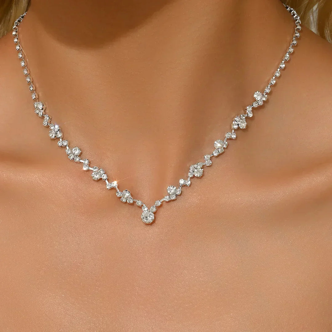 Angelica | Wedding Necklace with Diamonds