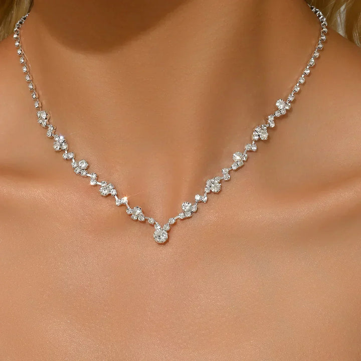 Angelica | Wedding Necklace with Diamonds