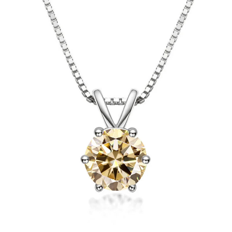 Genevieve | Moissanite Solitaire Necklace