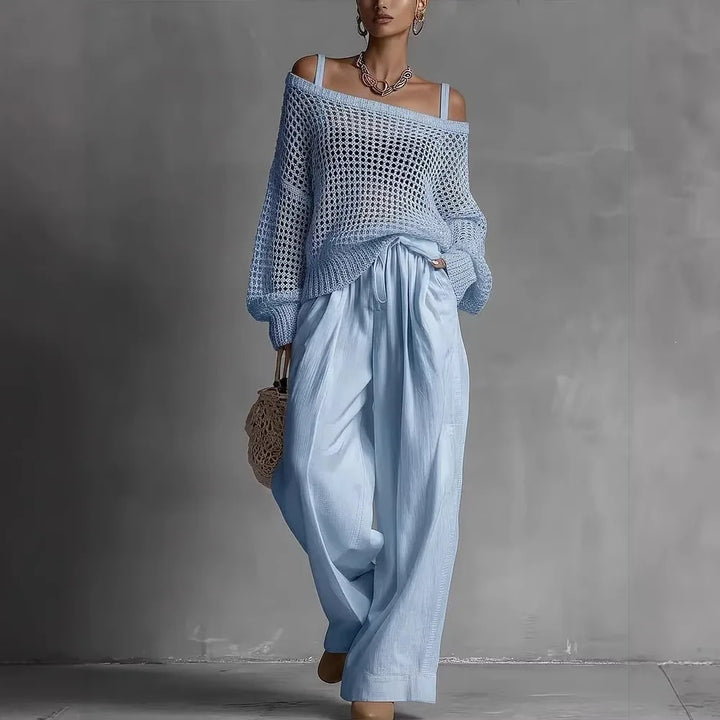 DEIRDRE | ELEGANT OFF-SHOULDER TWO-PIECE SET