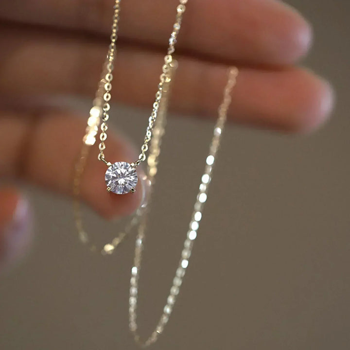 Gilda | Gold-Plated Zirconia Necklace
