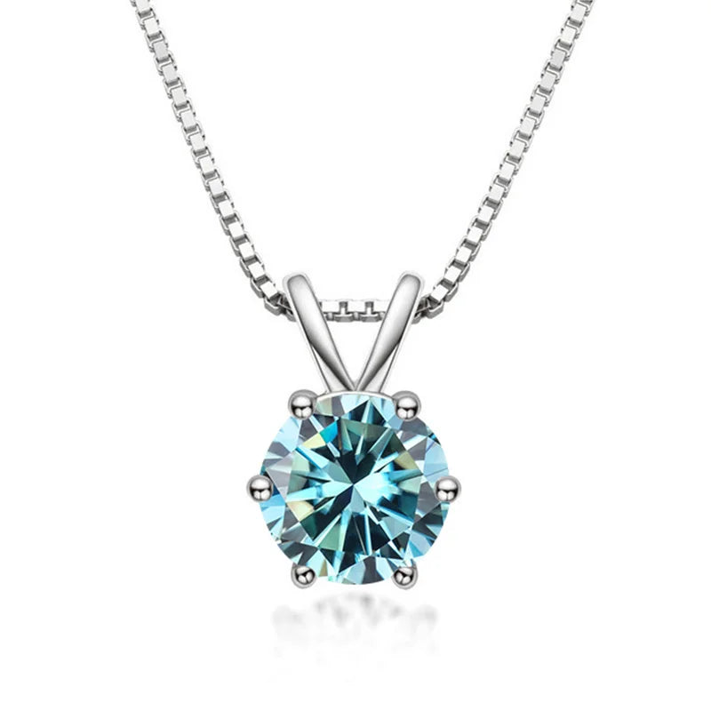 Genevieve | Moissanite Solitaire Necklace